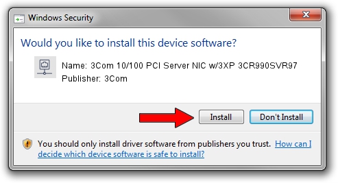 3Com 3Com 10/100 PCI Server NIC w/3XP 3CR990SVR97 driver installation 1354292