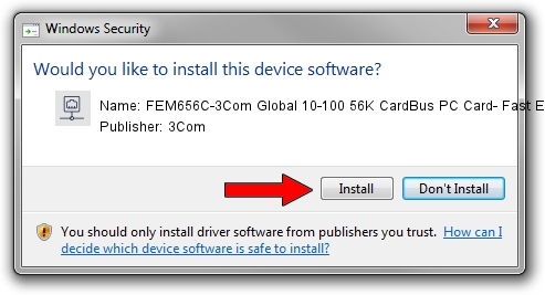 3Com FEM656C-3Com Global 10-100 56K CardBus PC Card- Fast Ethernet setup file 1526397
