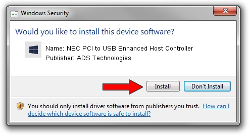 ADS Technologies NEC PCI to USB Enhanced Host Controller setup file 1198463