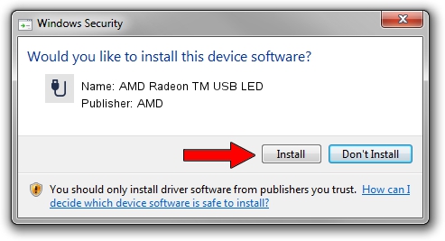 AMD AMD Radeon TM USB LED driver installation 4402692