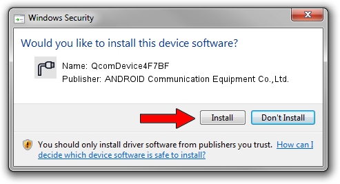 ANDROID Communication Equipment Co.,Ltd. QcomDevice4F7BF driver installation 3726675