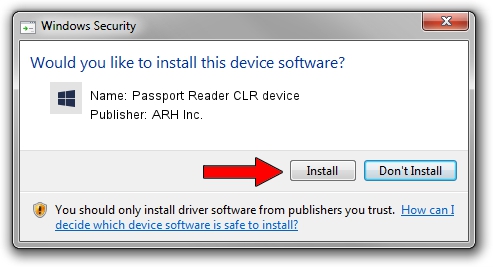 ARH Inc. Passport Reader CLR device driver installation 4426650