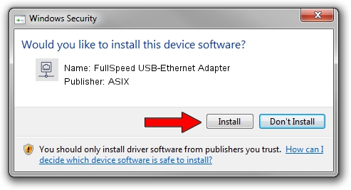 ASIX FullSpeed USB-Ethernet Adapter driver download 1621767