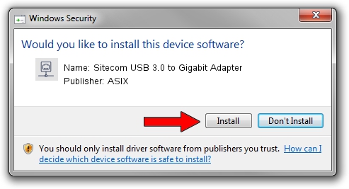 ASIX Sitecom USB 3.0 to Gigabit Adapter driver download 1074582