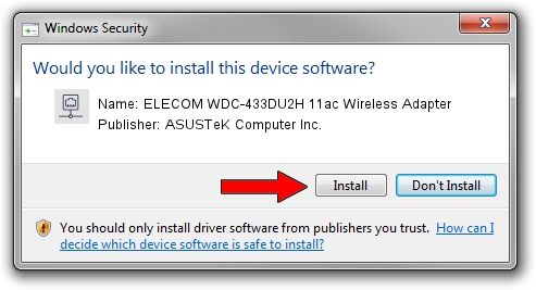 ASUSTeK Computer Inc. ELECOM WDC-433DU2H 11ac Wireless Adapter driver installation 4455837