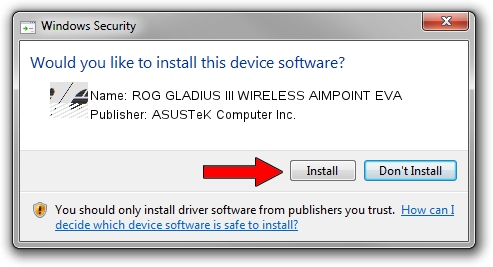 ASUSTeK Computer Inc. ROG GLADIUS III WIRELESS AIMPOINT EVA driver installation 4614878