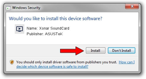 ASUSTeK Xonar SoundCard driver installation 4241072