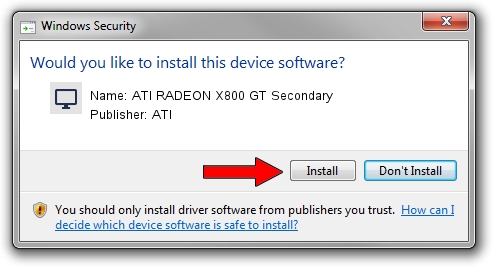ATI ATI RADEON X800 GT Secondary driver download 1902144