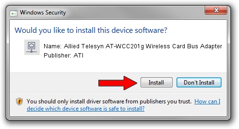 ATI Allied Telesyn AT-WCC201g Wireless Card Bus Adapter setup file 1215081