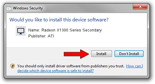 ATI Radeon X1300 Series Secondary setup file 2088416
