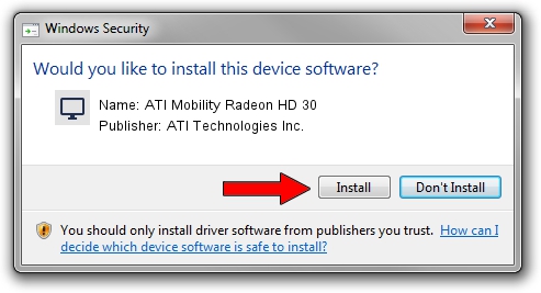 ATI Technologies Inc. ATI Mobility Radeon HD 30 driver download 1801808