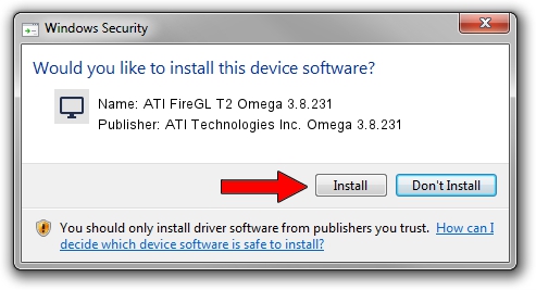 ATI Technologies Inc. Omega 3.8.231 ATI FireGL T2 Omega 3.8.231 driver download 1014639