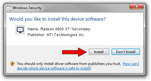 ATI Technologies Inc. Radeon 9800 XT Secondary driver download 1310872