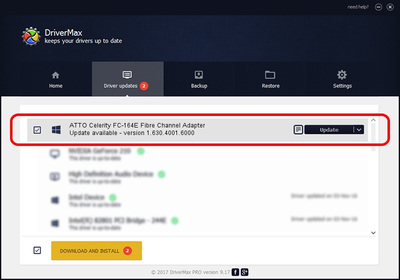 ATTO Technology, Inc. ATTO Celerity FC-164E Fibre Channel Adapter driver setup 4442900 using DriverMax