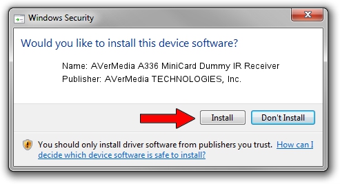 AVerMedia TECHNOLOGIES, Inc. AVerMedia A336 MiniCard Dummy IR Receiver driver download 1305766