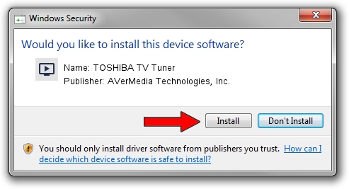 AVerMedia Technologies, Inc. TOSHIBA TV Tuner driver installation 1224897