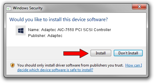 Adaptec Adaptec AIC-7550 PCI SCSI Controller driver installation 1919913