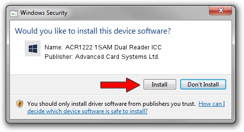Advanced Card Systems Ltd. ACR1222 1SAM Dual Reader ICC driver installation 3840672