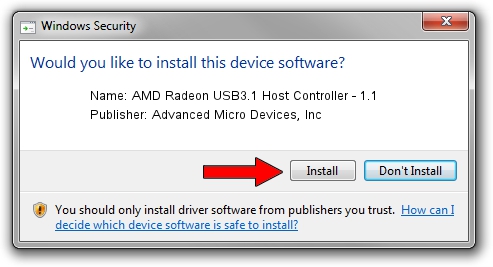 Advanced Micro Devices, Inc AMD Radeon USB3.1 Host Controller - 1.1 setup file 4417643