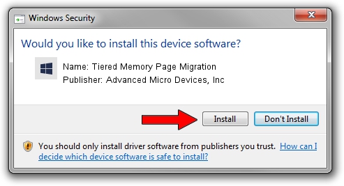 Advanced Micro Devices, Inc Tiered Memory Page Migration driver installation 4541391