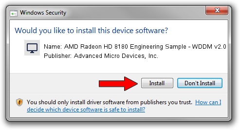 Advanced Micro Devices, Inc. AMD Radeon HD 8180 Engineering Sample - WDDM v2.0 driver installation 2412539