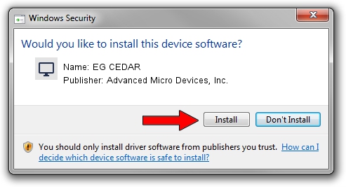 Advanced Micro Devices, Inc. EG CEDAR driver download 1029981