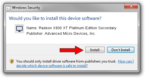 Advanced Micro Devices, Inc. Radeon X800 XT Platinum Edition Secondary driver download 1521644