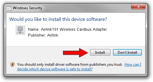 Airlink Airlink101 Wireless Cardbus Adapter setup file 107440