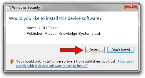 Aladdin Knowledge Systems Ltd. USB Token driver installation 1279362