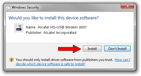 Alcatel Incorporated Alcatel HS-USB Modem 9001 driver installation 1938445