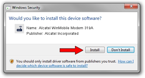 Alcatel Incorporated Alcatel WinMobile Modem 319A setup file 1971792