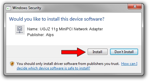 Alps UGJZ 11g MiniPCI Network Adapter setup file 1425050