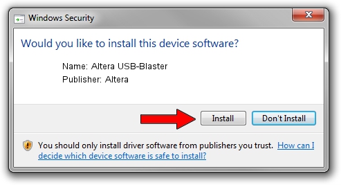altera usb blaster windows 10