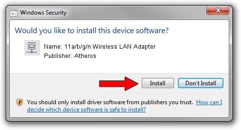 Atheros 11a/b/g/n Wireless LAN Adapter driver installation 1095927