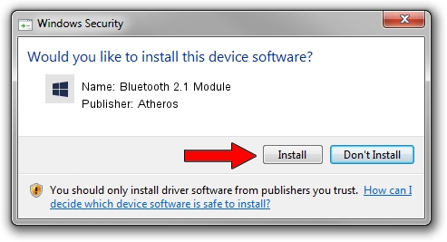 Atheros Bluetooth 2.1 Module driver download 3357006