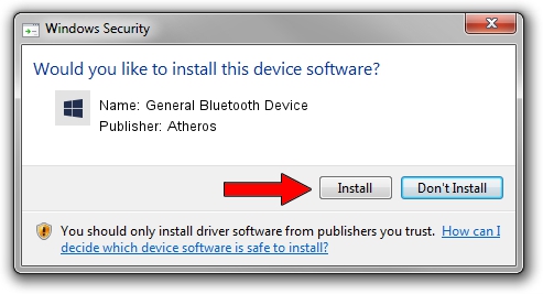 Atheros General Bluetooth Device driver download 3357014