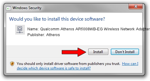 Atheros Qualcomm Atheros AR5008WB-EG Wireless Network Adapter 1 driver installation 1218713