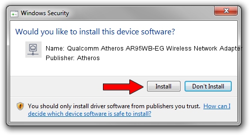 Atheros Qualcomm Atheros AR95WB-EG Wireless Network Adapter driver installation 1919853