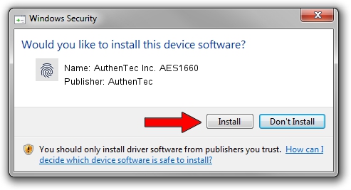 AuthenTec AuthenTec Inc. AES1660 driver download 1153208