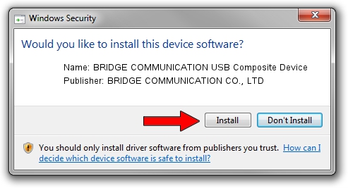 BRIDGE COMMUNICATION CO., LTD BRIDGE COMMUNICATION USB Composite Device driver installation 1022459