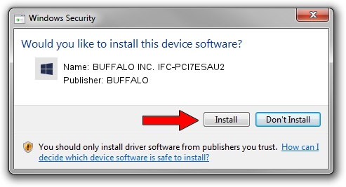 BUFFALO BUFFALO INC. IFC-PCI7ESAU2 setup file 1262250