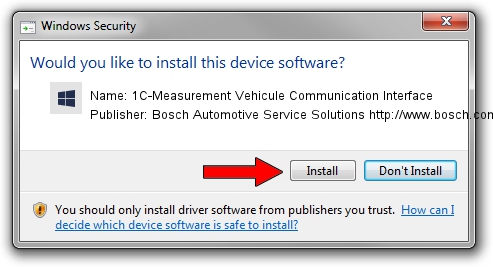 Bosch Automotive Service Solutions http://www.bosch.com 1C-Measurement Vehicule Communication Interface driver installation 3831429