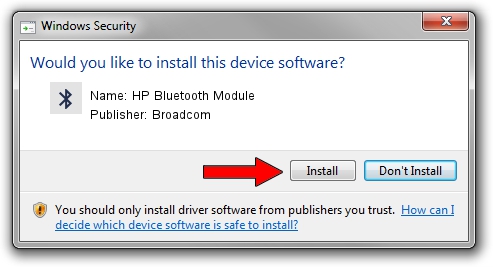 Broadcom HP Bluetooth Module driver download 1156939