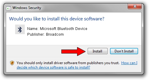 Broadcom Microsoft Bluetooth Device driver download 1147595