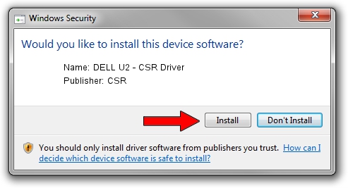 CSR DELL U2 - CSR Driver driver installation 1051060