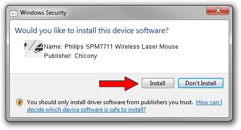 Chicony Philips SPM7711 Wireless Laser Mouse driver installation 1484601