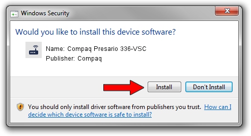 Compaq Compaq Presario 336-VSC driver installation 1024882