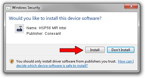 Conexant HSP56 MR Intel driver installation 1173724