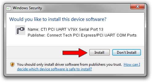 Connect Tech PCI Express/PCI UART COM Ports CTI PCI UART V79X Serial Port 13 driver installation 1317389