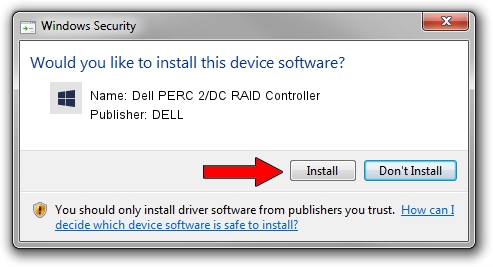 DELL Dell PERC 2/DC RAID Controller driver installation 3988582